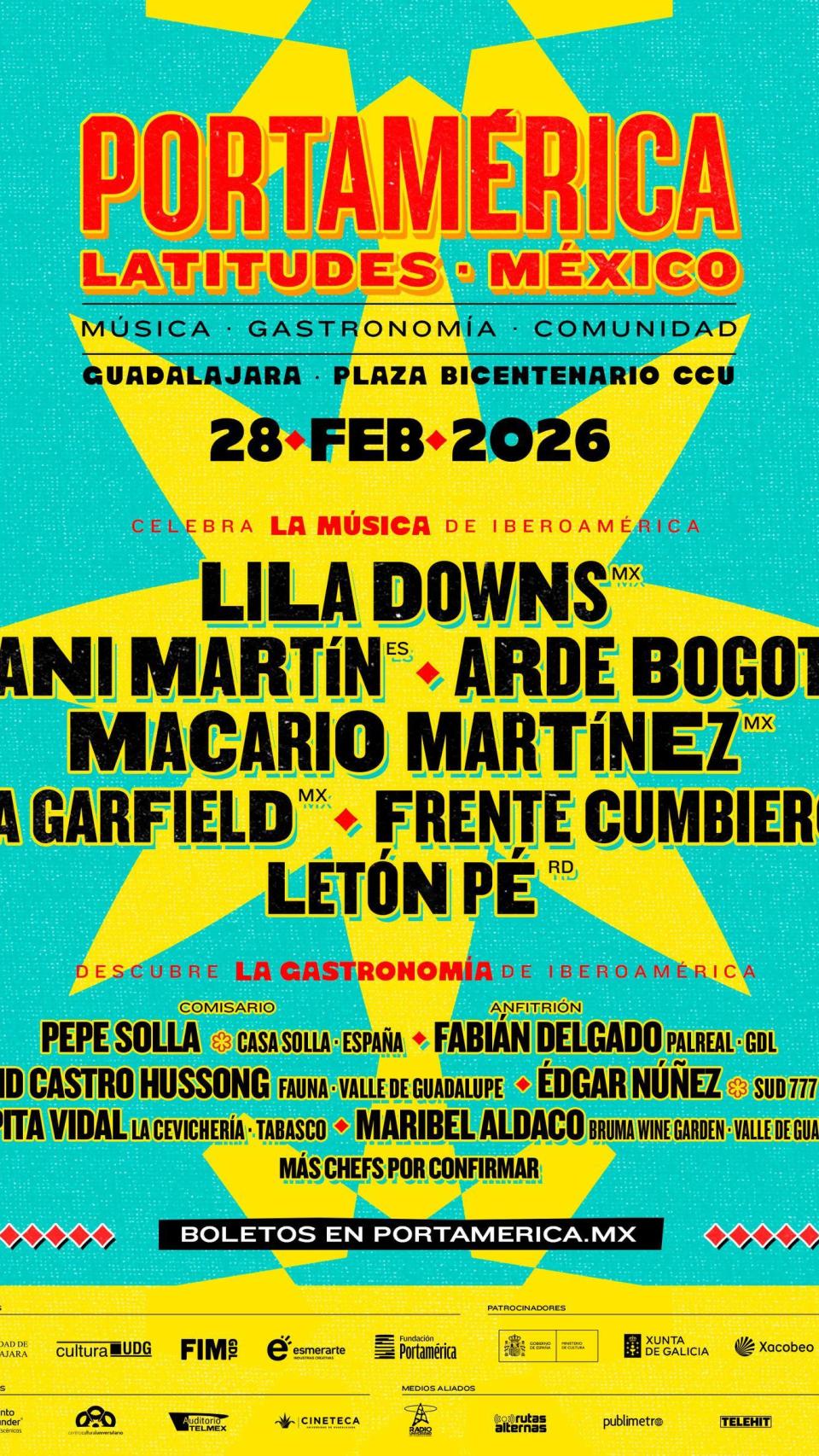 Cartel PortAmérica Latitudes 2026.