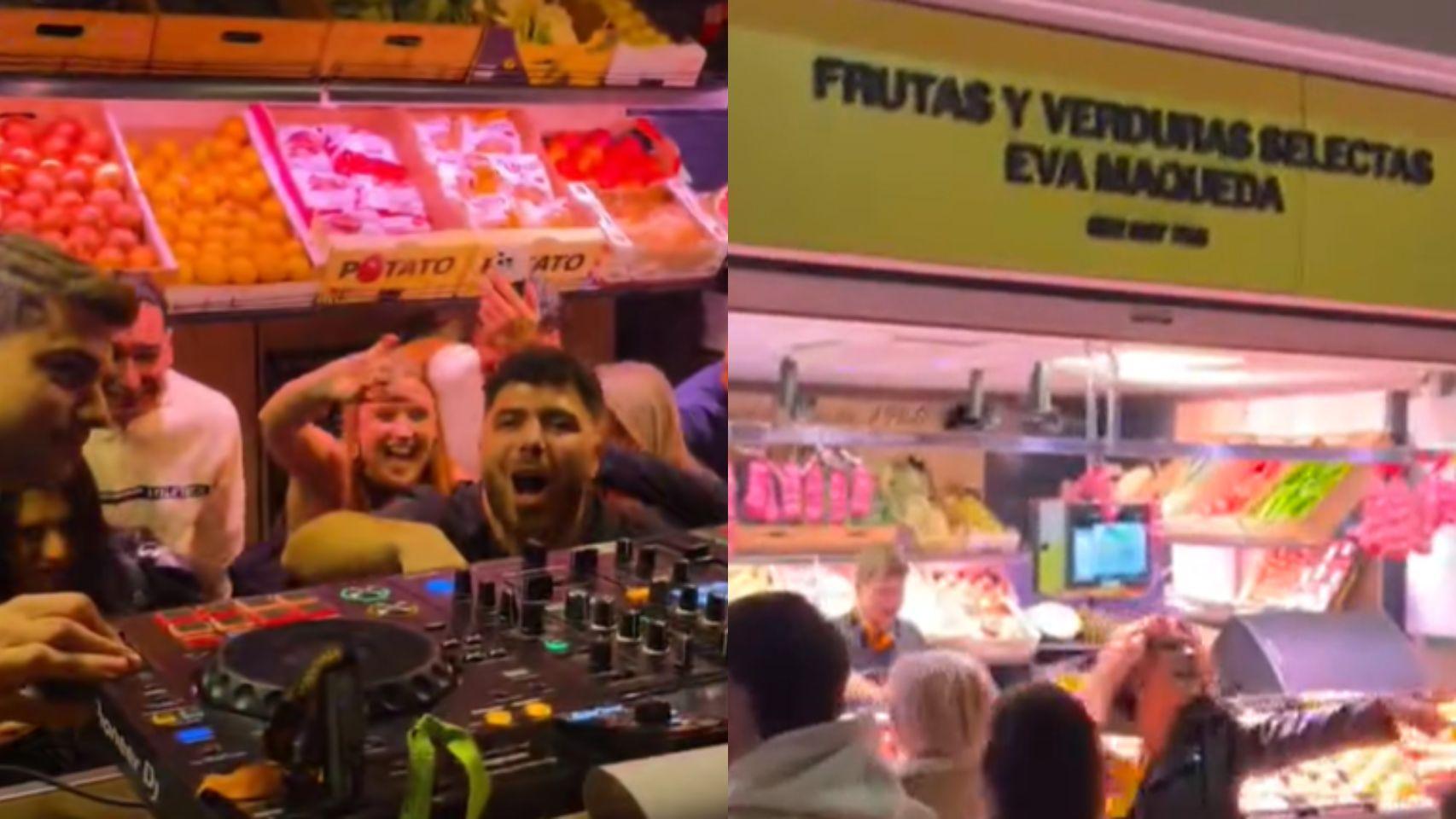 La fiesta con Dj de la frutería Maqueda