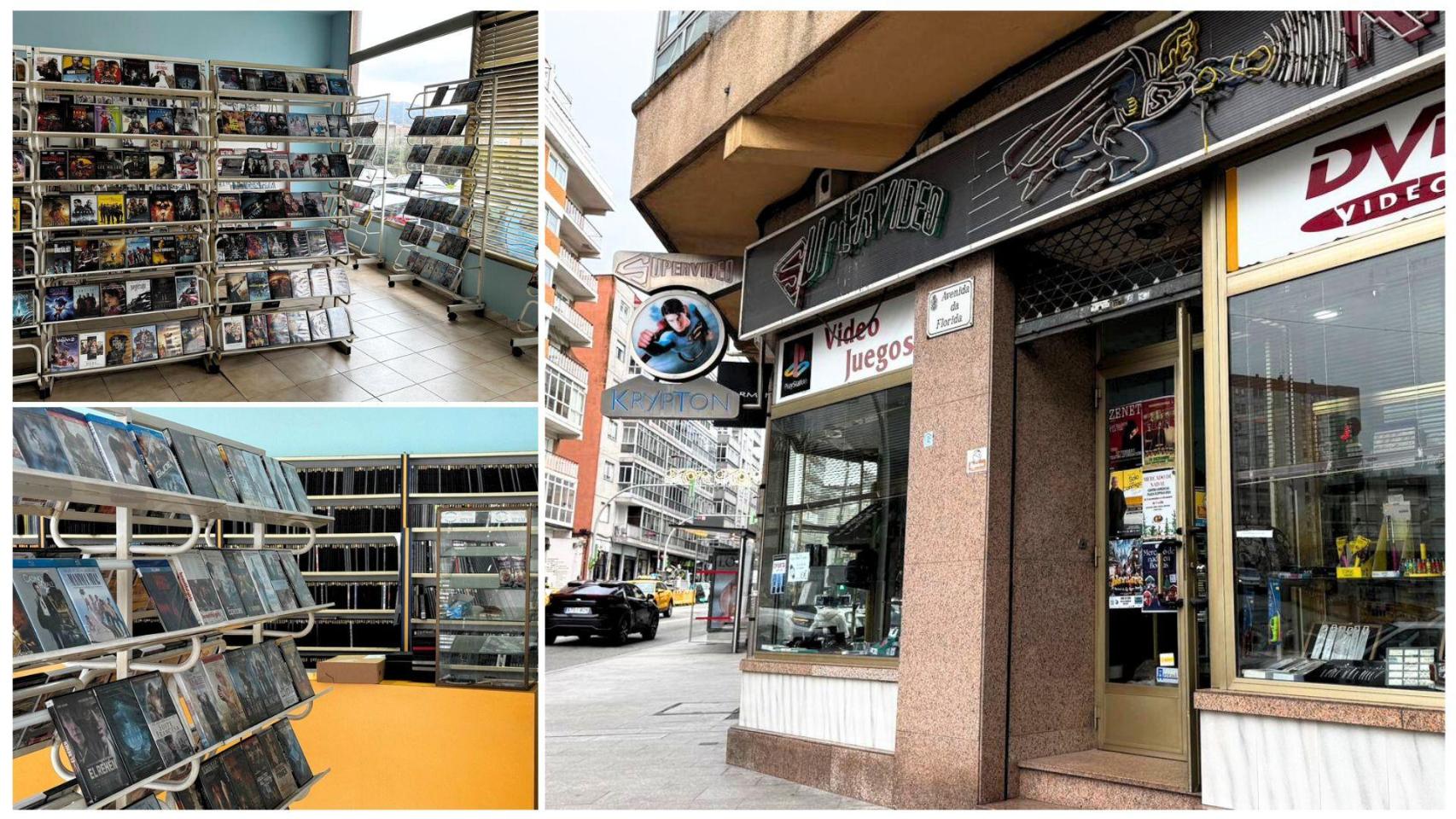 El último videoclub de Vigo, situado en la avenida de A Florida