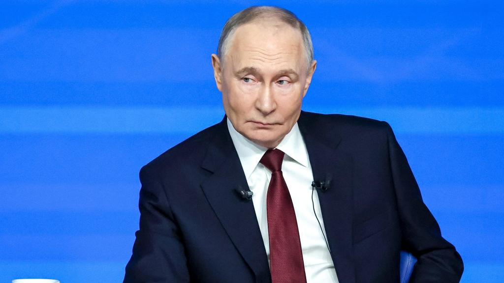 Vladímir Putin durante la maratoniana rueda de prensa de fin de año.