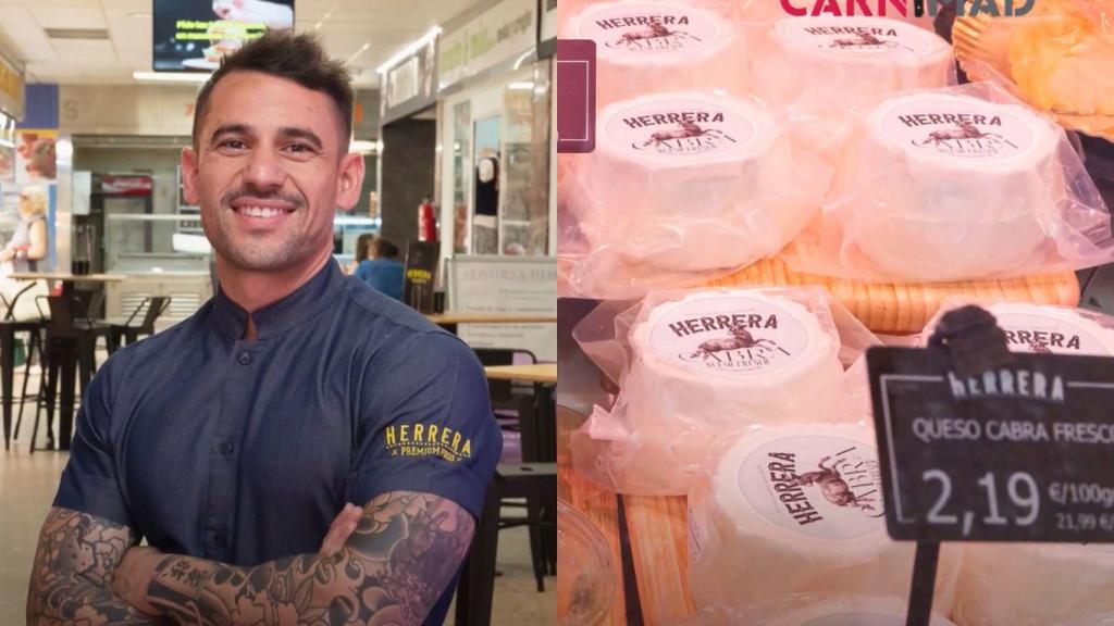 Carlos Herrera, charcutero, en un montaje de El Español