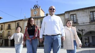 Una familia en el municipio burgalés de Villadiego
