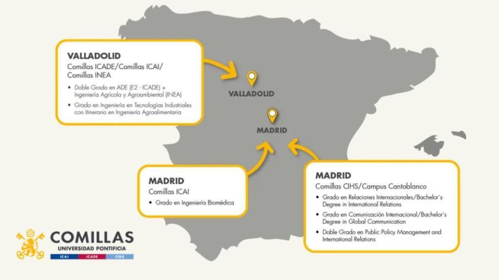 Los nuevos grados de la Universidad Pontifica Comillas.