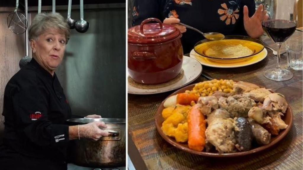 Amparo (79), cocinera valenciana, explica cómo hacer el mejor cocido de Navidad.