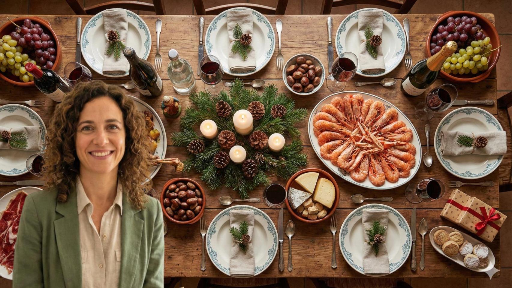 La nutricionista explica que durante las navidades se pueden llegar a ingerir hasta 3.000 calorías en las comidas