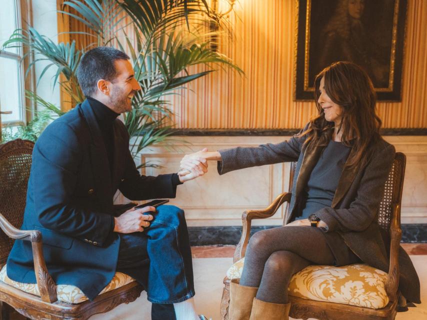 Rocío Sacristán en un momento de su entrevista con Magas.