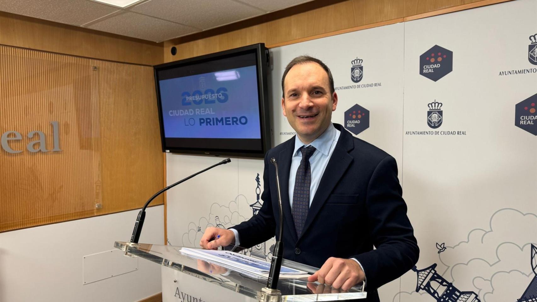 Guillermo Arroyo, portavoz del equipo de Gobierno de Ciudad Real.