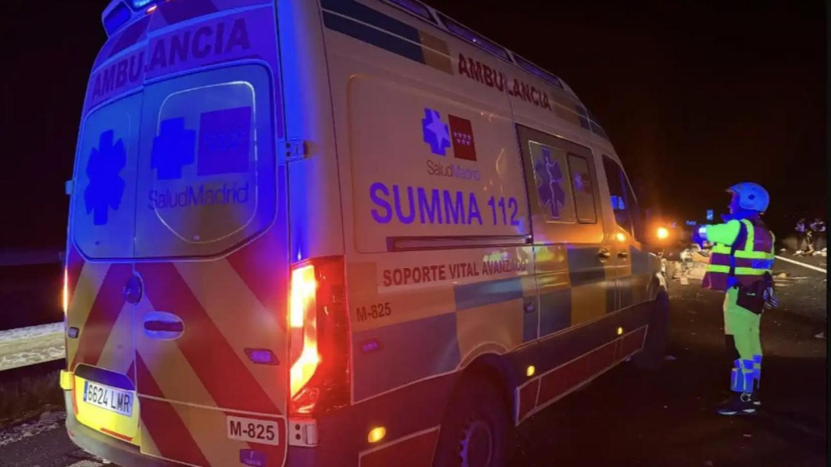 Una ambulancia del 112.