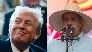 El presidente estadounidense Donald Trump y su homólogo venezolano, Nicolás Maduro.