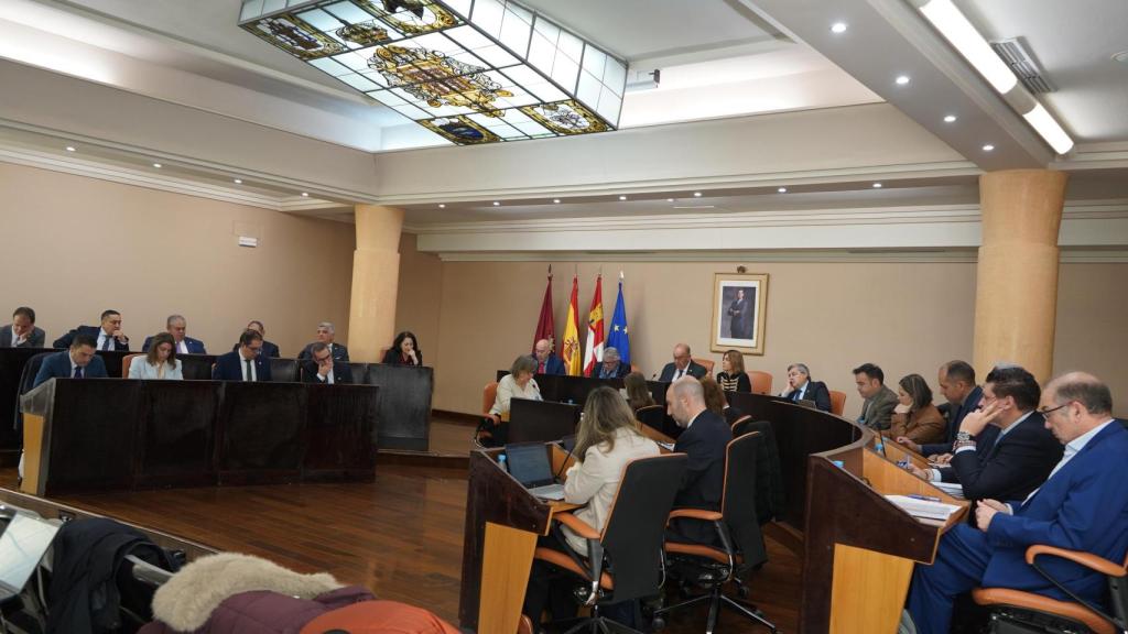 Imagen del pleno de la Diputación de Segovia de diciembre.