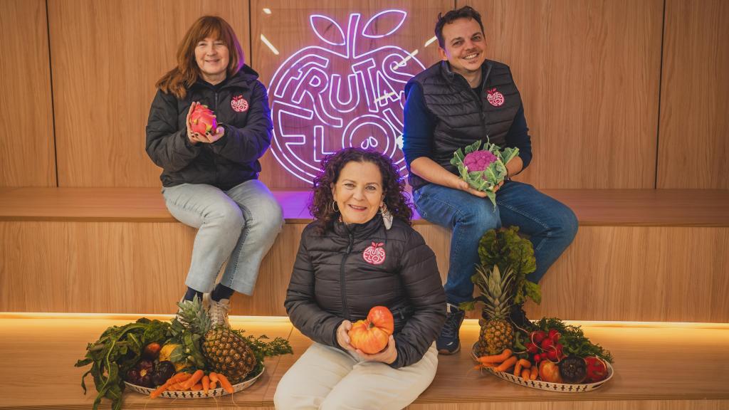 Belén y Yolanda Ruano, y Yannick Thoilliez Ruano.