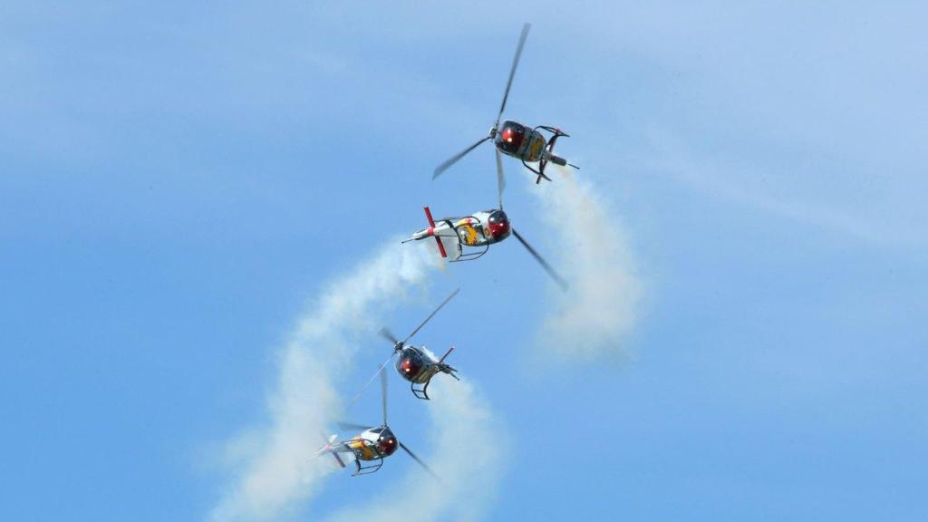 Helicópteros EC120 Colibrí de la Patrulla Aspa