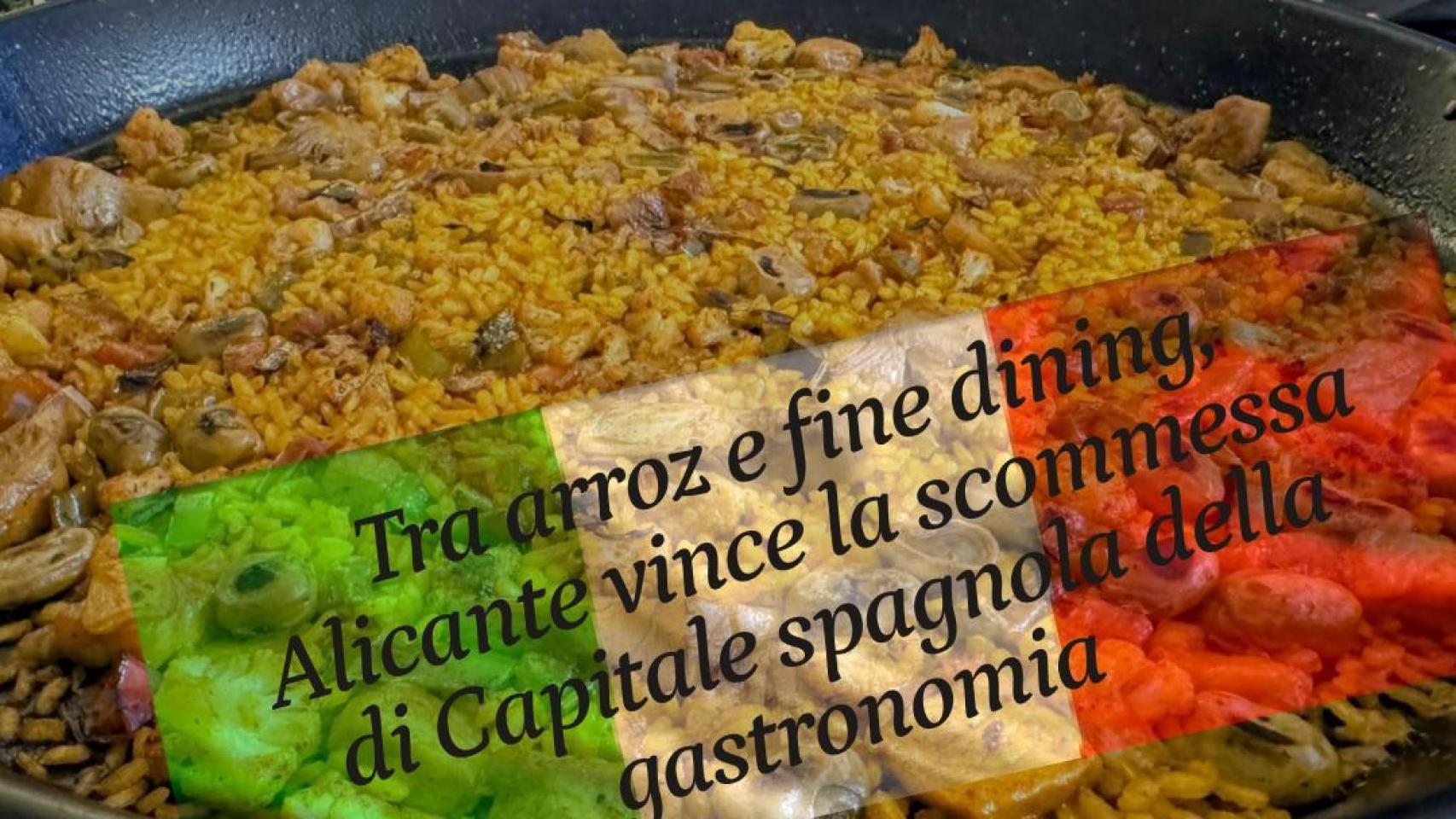 Uno de los titulares de la prensa italiana especializada sobre la agstronomía de Alicante.