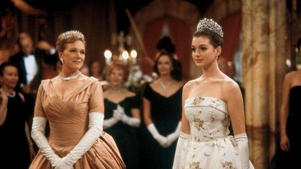 Julie Andrews con Anne Hathaway en 'Princesa por sorpresa'.