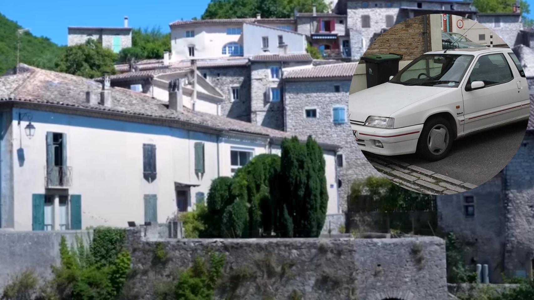 Captura pantalla del video de Le Nouvel Obs y un Citroën ZX.