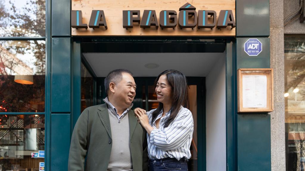Eva y Danny en La Pagoda.