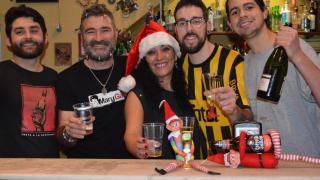 Equipo del Chaflán en Nochebuena del año pasado