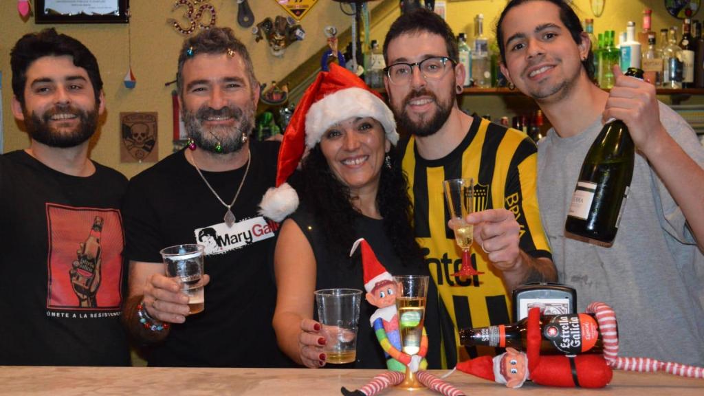 Equipo del Chaflán en Nochebuena del año pasado