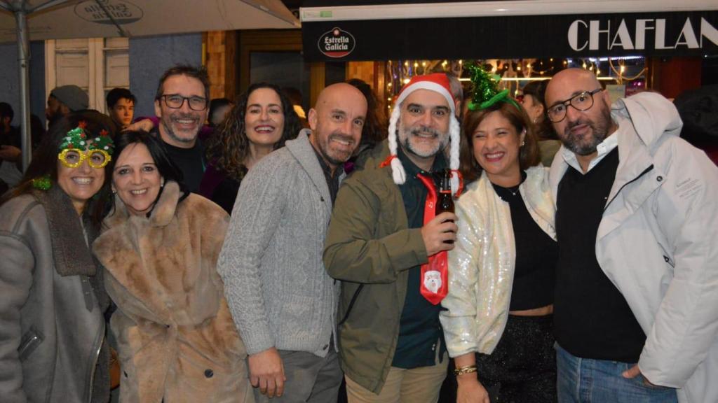 Clientes en Nochebuena en el Chaflán el año pasado