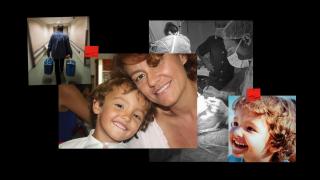 Macarena Fernández junto su hijo Bruno, que ha salvado la vida a seis personas.