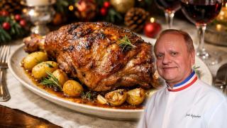 Joël Robuchon, chef, en un montaje de El Español