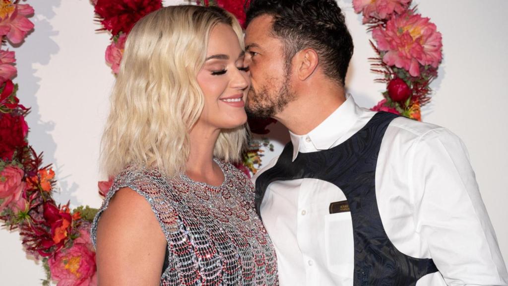 Katy Perry y Orlando Bloom en un evento en París en 2021.