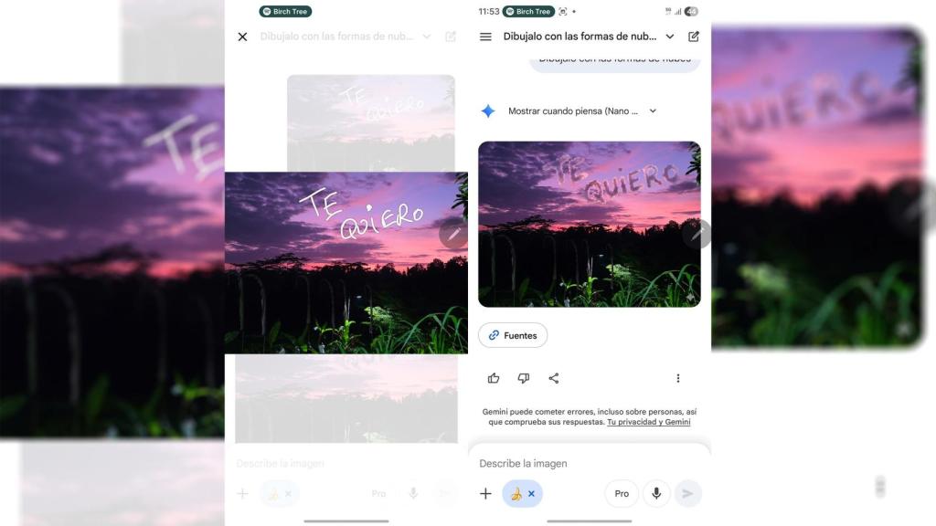 Indicaciones en Nano Banana en Gemini