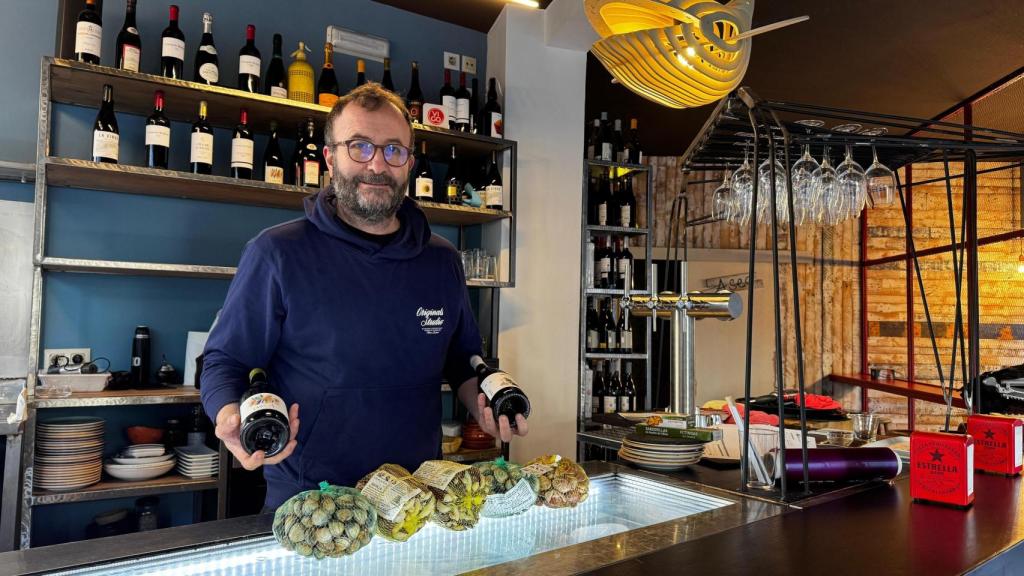 Sergio, en el interior de Pintxoteca Mar