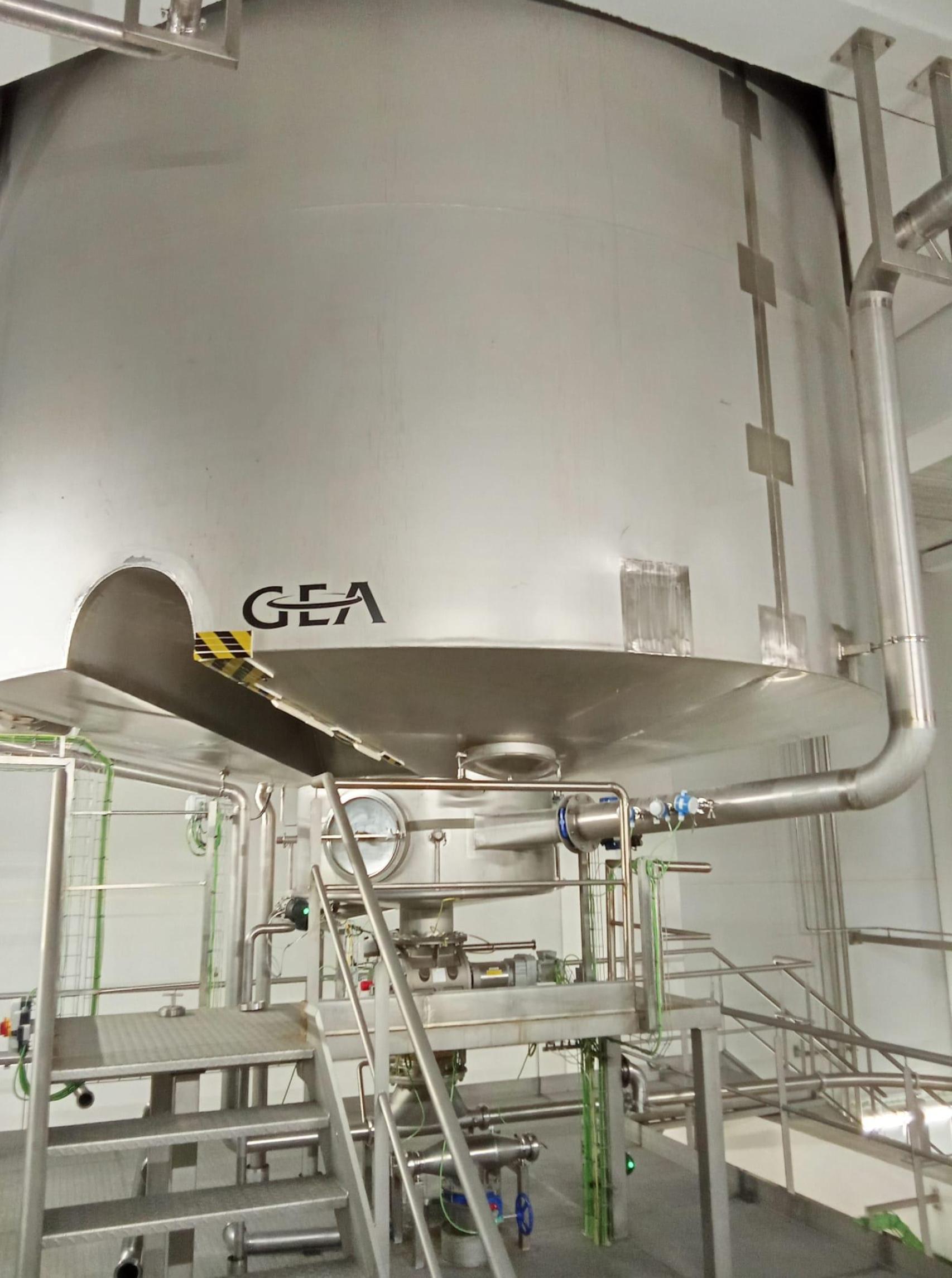 Depósito de suero donde se originó el fuego