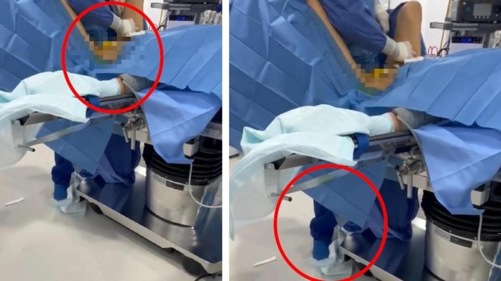 UFAM points out in one of its reports that in the video Dr. David can be seen with his pants down.