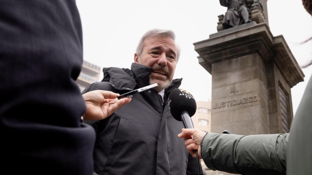 Jorge Azcón en el Día del Justicia de Aragón.