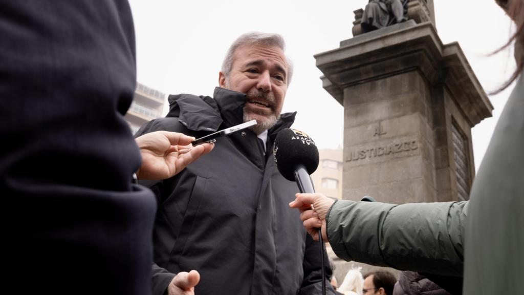 Jorge Azcón en el Día del Justicia de Aragón.