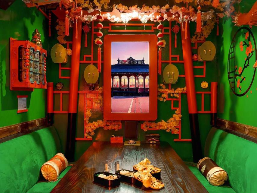 El vagón asiático de Experiencity Express Train.