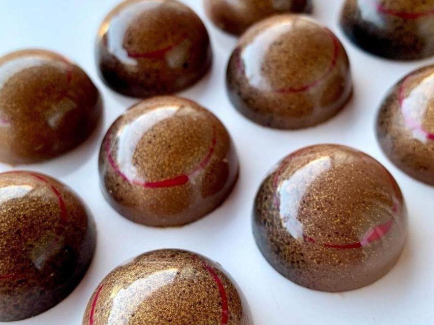 Algunos de los bombones de Jesús Quirós.