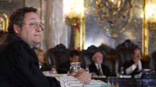 El exfiscal general, Álvaro García Ortiz, durante el juicio contra él en el Tribunal Supremo./