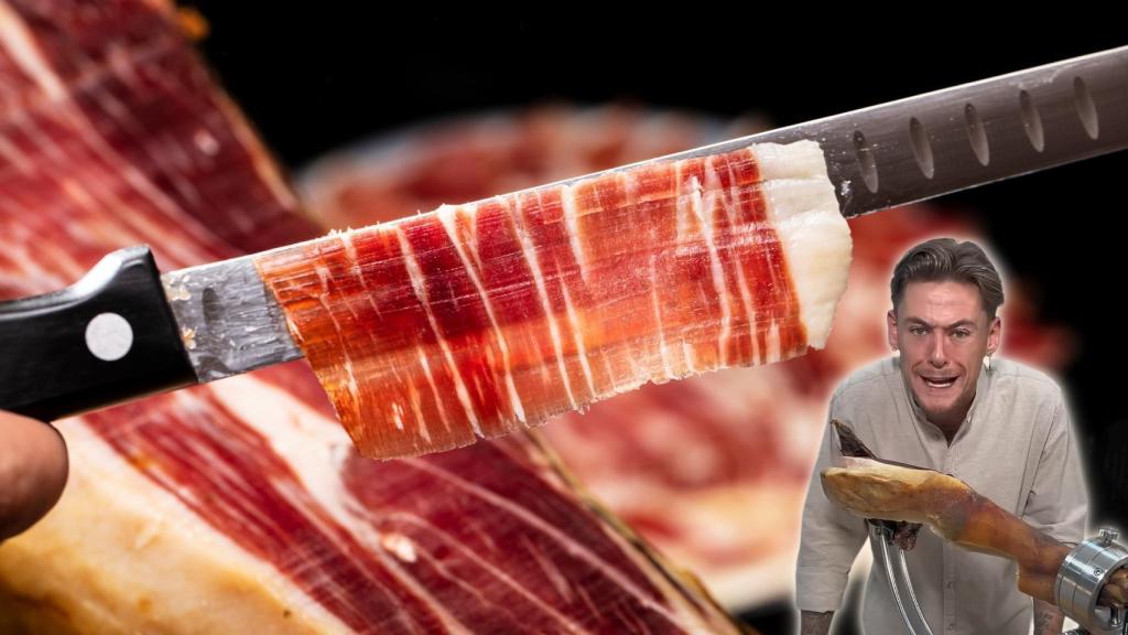 Víctor Sanchego, maestro cortador de jamón