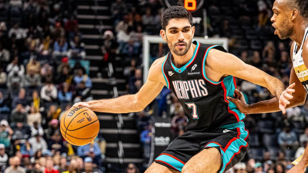 Santi Aldama, durante el partido contra los Wizards.