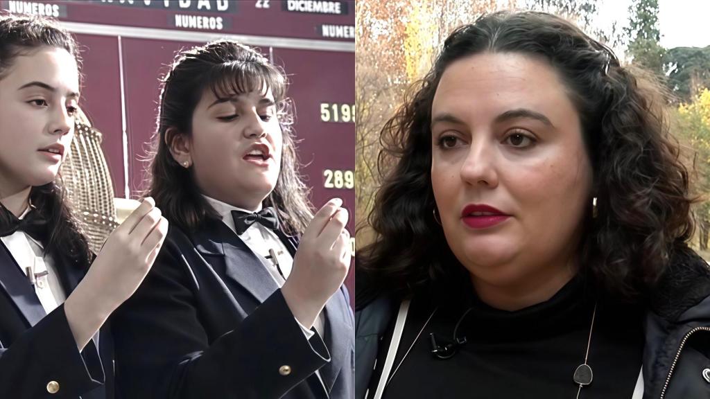 Leticia cantó el Gordo en el año 1995