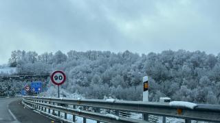 Nieve en Pedrafito do Cebreiro, en Lugo