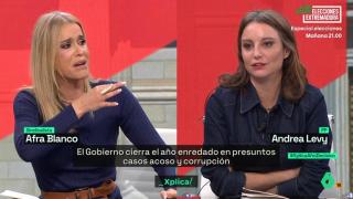 Afra Blanco y Andrea Levy en 'laSexta Xplica'.