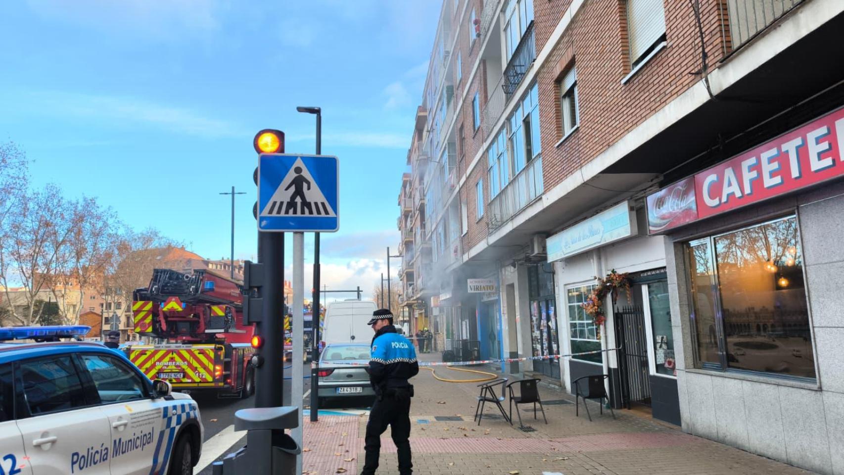 Incendio en el Blumen de Zamora
