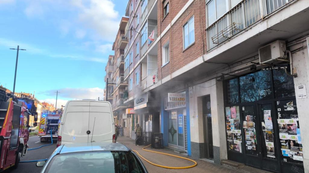 Incendio en el bar Blumen de Zamora