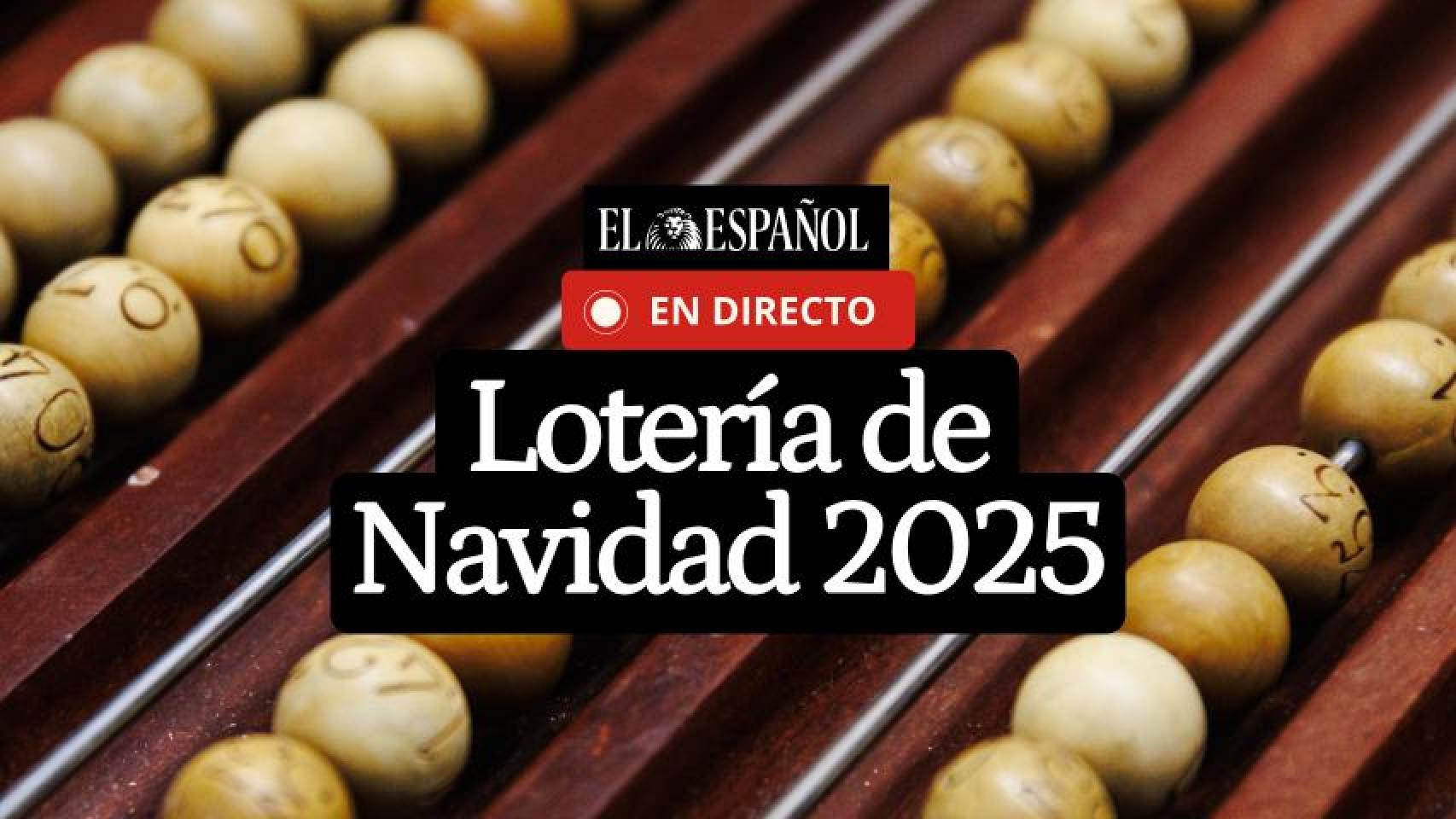 Imagen de los números de la Lotería de Navidad 2025.