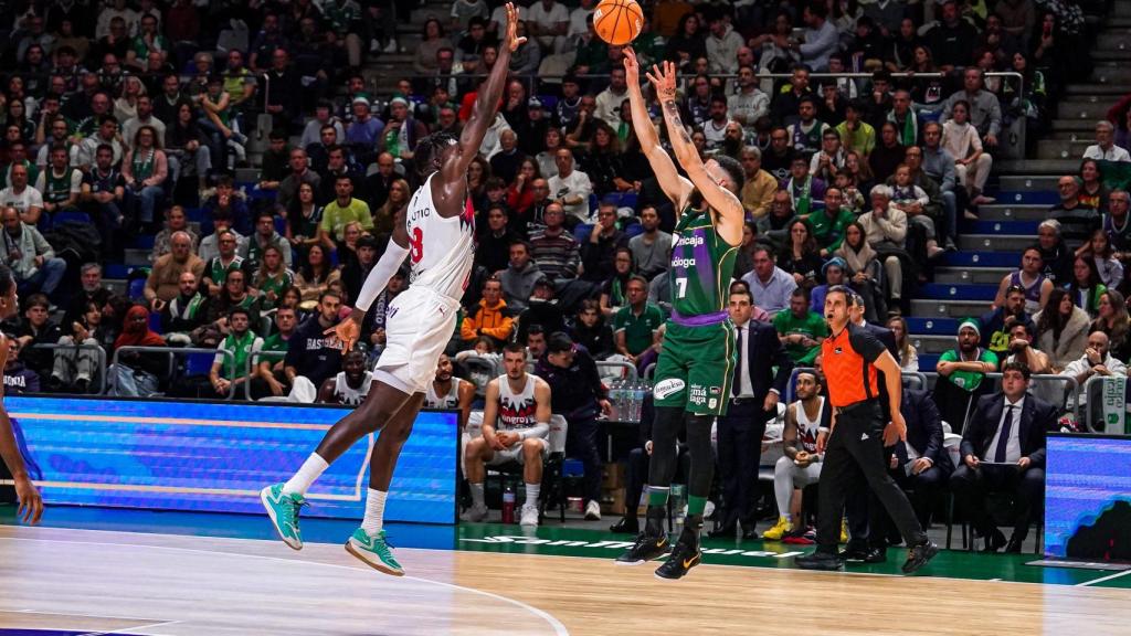 Chris Duarte durante el Unicaja vs. Baskonia de la Liga Endesa