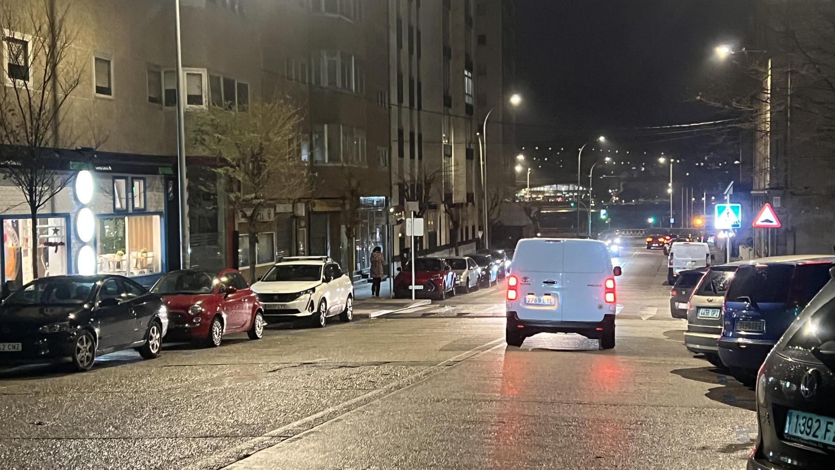 Una calle de A Coruña el día de la Lotería de Navidad.