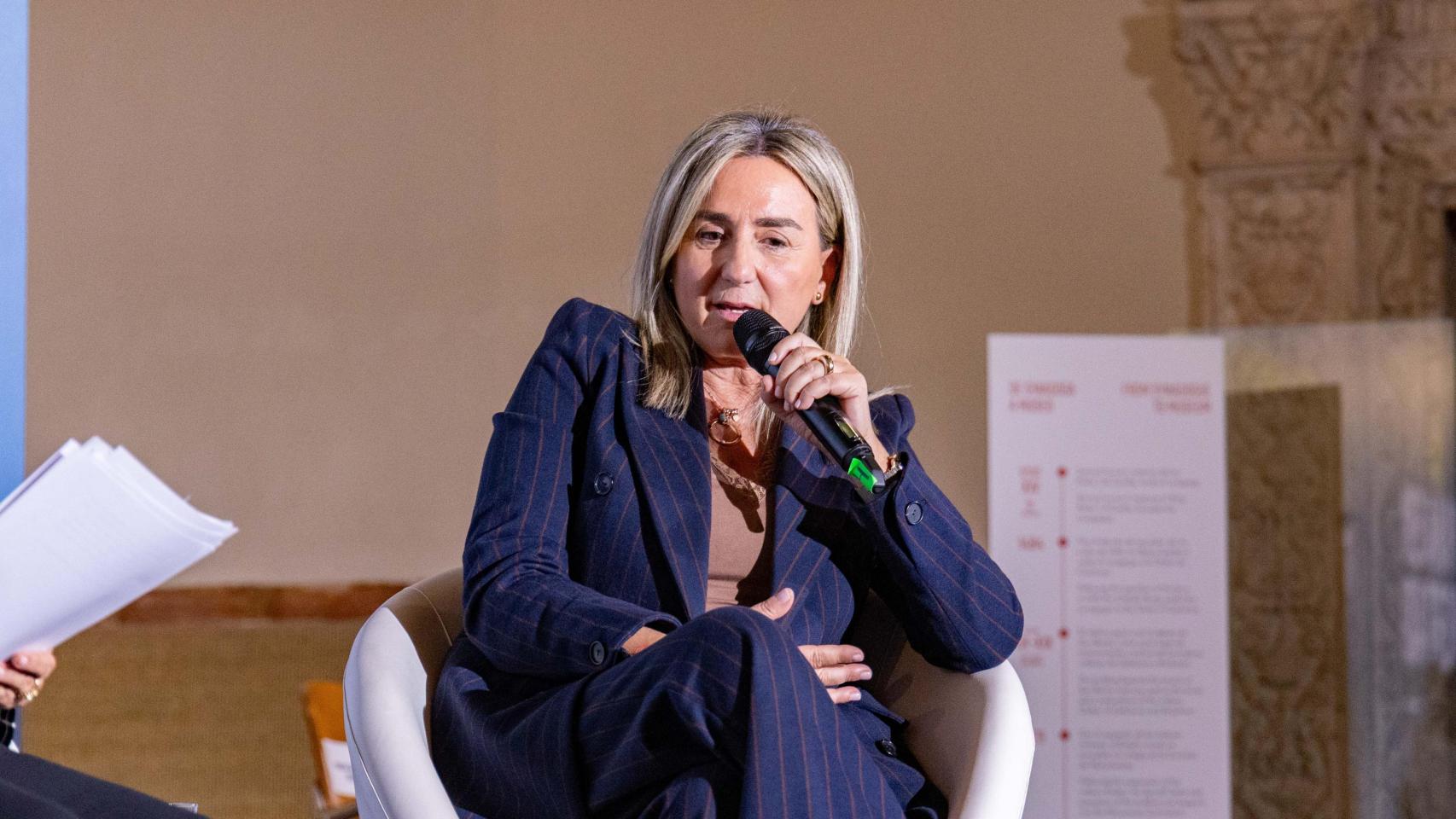 Milagros Tolón en la jornada Mujeres y libertad organizado por EL ESPAÑOL de Castilla-La Mancha y la Delegación del Gobierno en Toledo hace dos semanas.