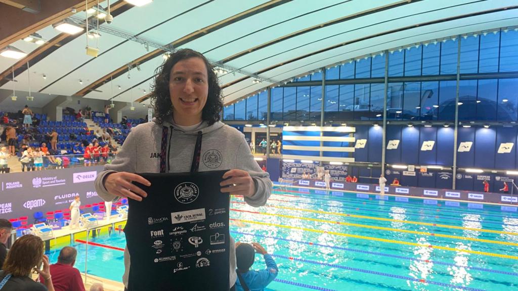 Cristina Lázaro Prieto en el Campeonato de Europa de natación