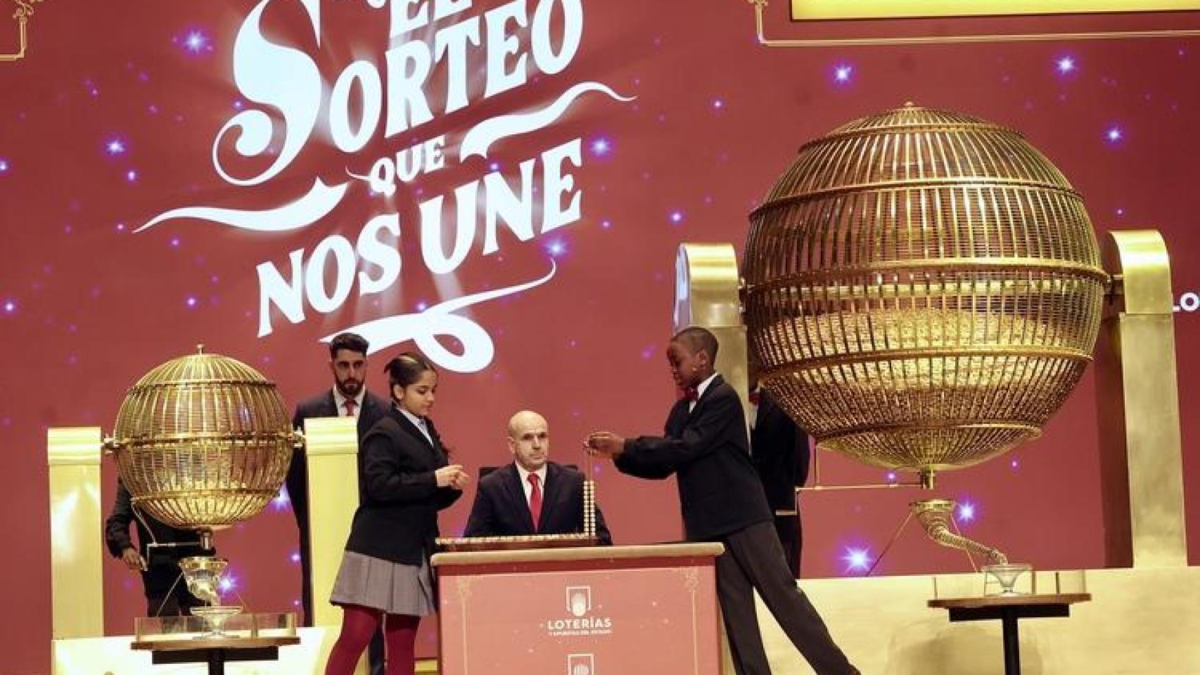 Sorteo de la Lotería de Navidad.