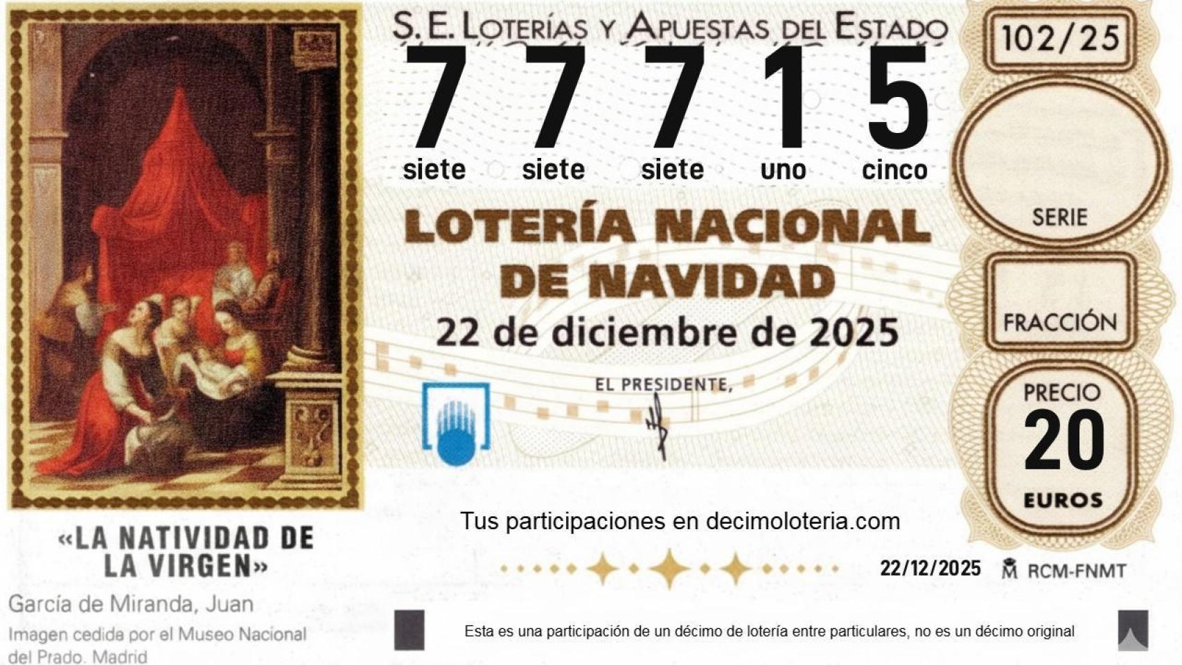 El 77715, un quinto premio que riega de dinero toda Andalucía salvo en Granada y Córdoba