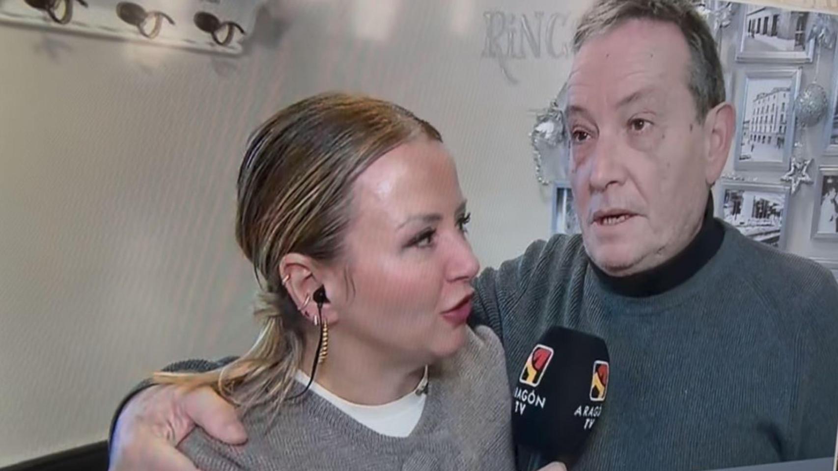 Alfredo en el directo de Aragón TV.